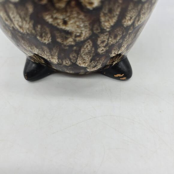 Elegant Expressions by Hosley Ceramic Big Eye Owl Vase Brown Tan Home Decor - Picture 6 of 10